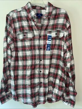 🆕 George • Plaid • Button-Down Shirt • Medium